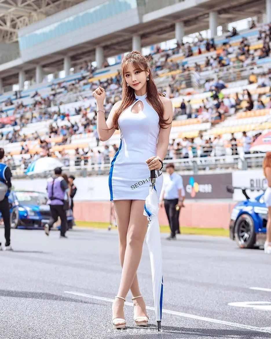 最美韩国车模，活力满满，你心动吗？  第4张