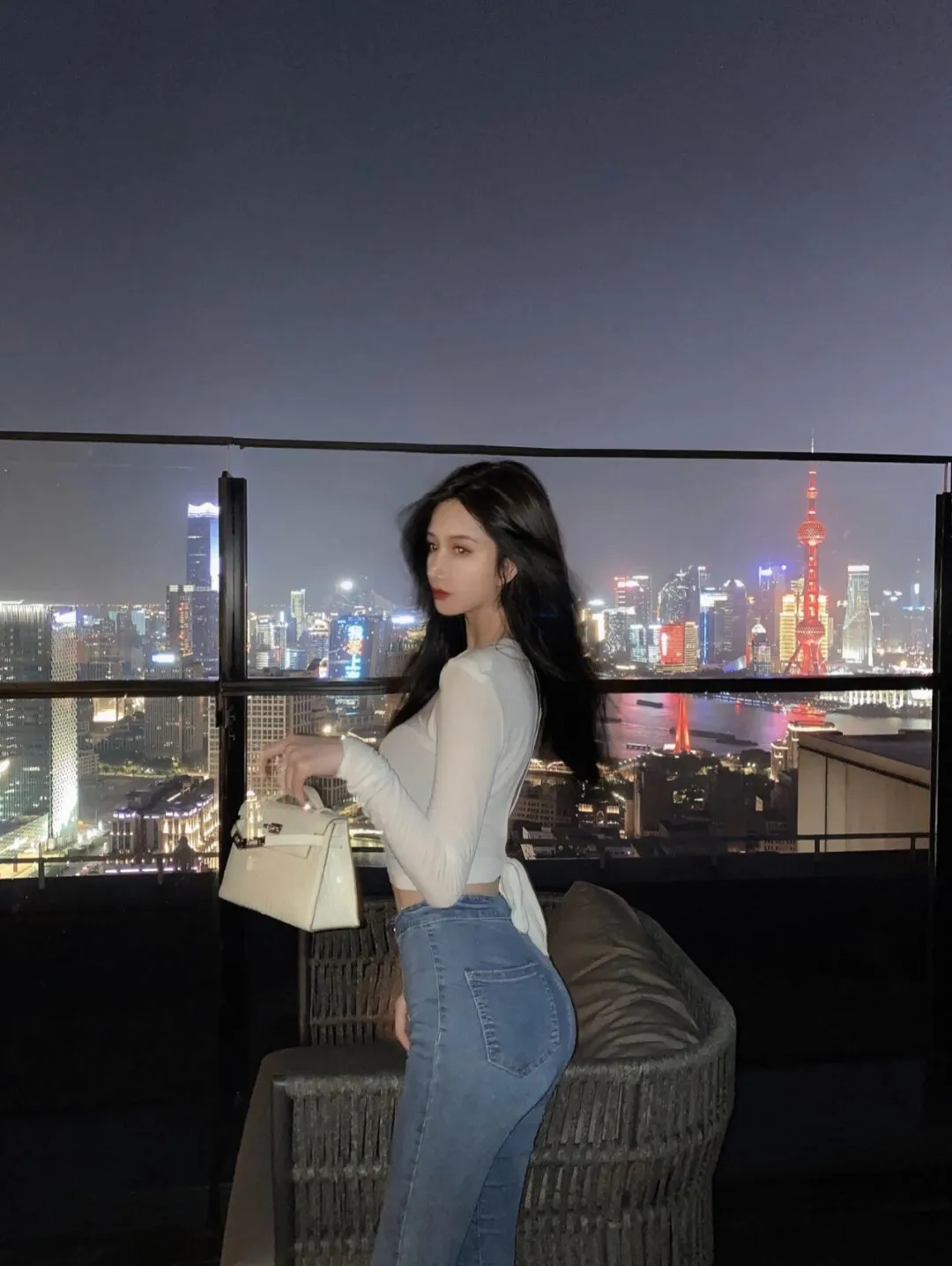 牛仔裤，也挡不住的白月光，定格了时光 第2张
